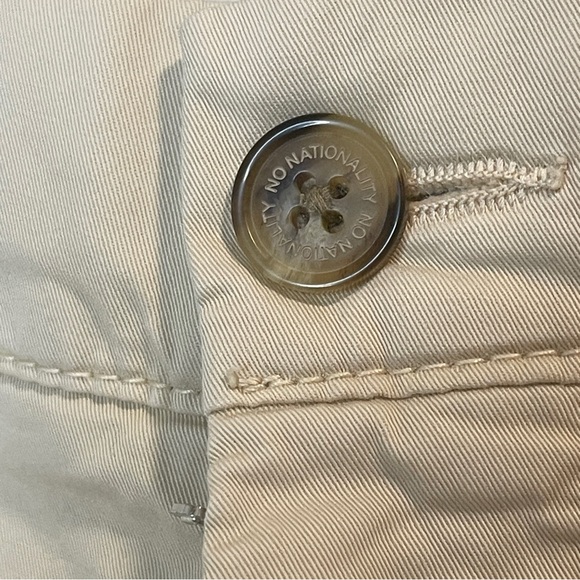 NN07 No Nationality Crown Khaki Beige Chino Shorts Mens Size 31 - Picture 3 of 8